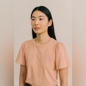 Blush Pink Short Sleeve Top